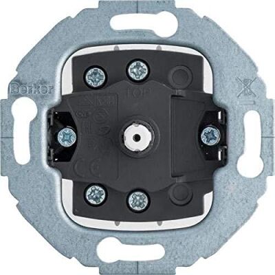 BERKER Serie 1930 Interruttore Rotativo Incassato Grigio Nero BERKER Serie 1930 Interruttore Rotativo Incassato Grigio Nero