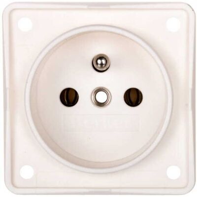 BERKER Presa Singola Integro Flow Con/senza Presa, Bianco Neve Opaco 961852502 BERKER Presa Singola Integro Flow Con/senza Presa, Bianco Neve Opaco 961852502
