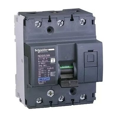 Schneider Electric Interruttore Motore NG125LMA - 12,5A - 3P - Trip Magnetico Schneider Electric Interruttore Motore NG125LMA - 12,5A - 3P - Trip Magnetico