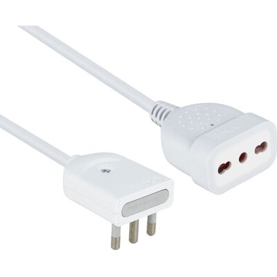 Electraline Mini Prolunga - Risparmio spazio 16A/10-16A, 50cm Electraline Mini Prolunga - Risparmio spazio 16A/10-16A, 50cm