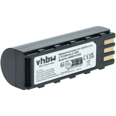 VHBW Batteria Compatibile Con Symbol Ls3478er, Ls3578, Dss3478, Ls3478, Mt2000, Ds3578, Ds3478 Lettore Di Codici A Barre, Pos (2200mah, 3,7v, Li-ion) - VHBW Batteria Compatibile Con Symbol Ls3478er, Ls3578, Dss3478, Ls3478, Mt2000, Ds3578, Ds3478 Lettore Di Codici A Barre, Pos (2200mah, 3,7v, Li-ion) -