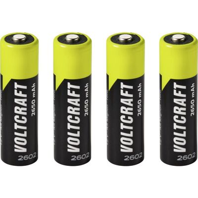 VOLTCRAFT Batteria Ricaricabile Stilo (aa) Nimh 2650 Mah 1.2 V 4 Pz. VOLTCRAFT Batteria Ricaricabile Stilo (aa) Nimh 2650 Mah 1.2 V 4 Pz.
