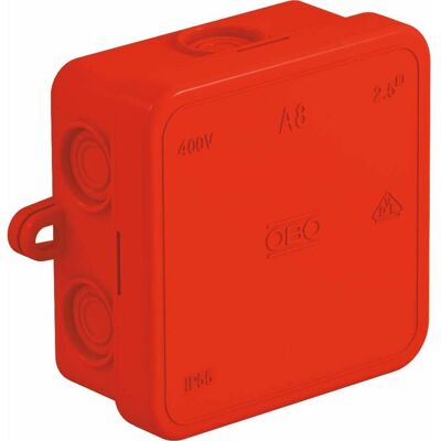 OBO Bettermann 2000059 Scatola di derivazione - 75x75x36mm, IP54, Rosso OBO Bettermann 2000059 Scatola di derivazione - 75x75x36mm, IP54, Rosso