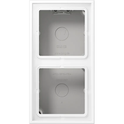 Jung Scatola a Parete LS582AWWM - Doppio, Bianco, Design Moderno Jung Scatola a Parete LS582AWWM - Doppio, Bianco, Design Moderno