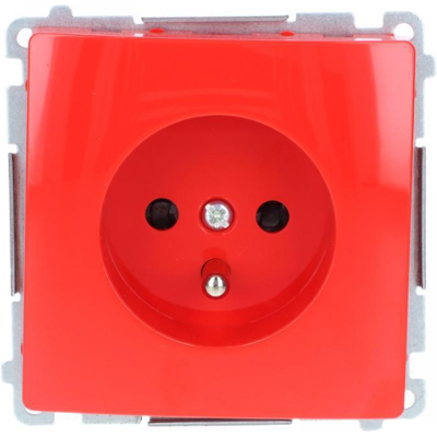 OEM Presa Singola Simon Basic Con/con Persiane Rosse Bmgz1z.01/22 OEM Presa Singola Simon Basic Con/con Persiane Rosse Bmgz1z.01/22