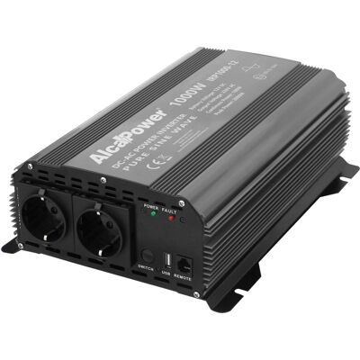 ALCAPOWER Inverter Ad Onda Sinusoidale Pura 1000w 24v Dc A 230v Ac, Con Protezione Contro Sovratensione, Cortocircuito E Surriscaldamento ALCAPOWER Inverter Ad Onda Sinusoidale Pura 1000w 24v Dc A 230v Ac, Con Protezione Contro Sovratensione, Cortocircuito E Surriscaldamento