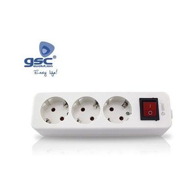 GSC - Multipresa Mega 3 - Bianco - Multipresa GSC - Multipresa Mega 3 - Bianco - Multipresa