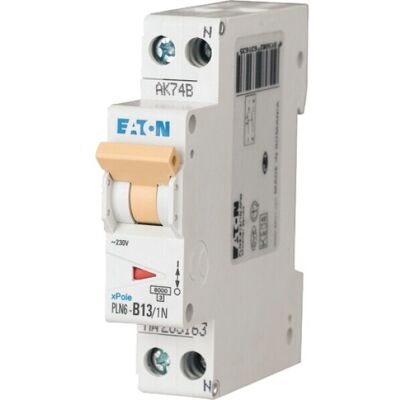 Eaton PLN6-B13/1N-DE - Interruttore differenziale - 13A, 1p+N, Tipo B - Residenziale Eaton PLN6-B13/1N-DE - Interruttore differenziale - 13A, 1p+N, Tipo B - Residenziale