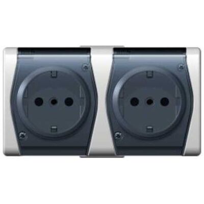 Elektro-Plast 01025-01 Presa da Parete Bianca - Presa Elettrica Elektro-Plast 01025-01 Presa da Parete Bianca - Presa Elettrica
