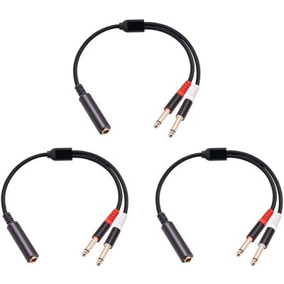 OEM Adatto Per Adattatori Splitter Audio A Y Da Jack Stereo Trs Femmina Da 1/4" 6,35 Mm A 2 Jack Mono Ts Maschio Da 6,35 Mm. OEM Adatto Per Adattatori Splitter Audio A Y Da Jack Stereo Trs Femmina Da 1/4" 6,35 Mm A 2 Jack Mono Ts Maschio Da 6,35 Mm.