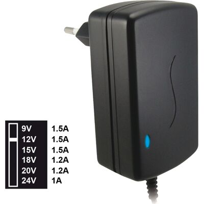 ALCAPOWER Ap924w Alimentatore Switching 9-12-15-18-20-24 Vdc 1.5a ALCAPOWER Ap924w Alimentatore Switching 9-12-15-18-20-24 Vdc 1.5a