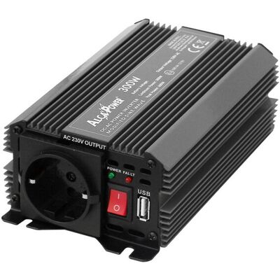 ALCAPOWER Inverter Soft Start 300w Dc 24v A Ac 230v Con Porta Usb 5v 500ma Integrata, Tecnologia Di Protezione Avanzata, Efficienza E Sicurezza ALCAPOWER Inverter Soft Start 300w Dc 24v A Ac 230v Con Porta Usb 5v 500ma Integrata, Tecnologia Di Protezione Avanzata, Efficienza E Sicurezza