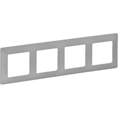 Legrand 754134 - Cornice in Alluminio a Quattro Unità - Cornice Elettrica Legrand 754134 - Cornice in Alluminio a Quattro Unità - Cornice Elettrica