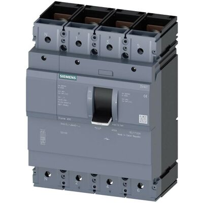 Interruttore di Interruzione Siemens Sentron 400A 4 poli - Conforme IEC 60947-3 Interruttore di Interruzione Siemens Sentron 400A 4 poli - Conforme IEC 60947-3
