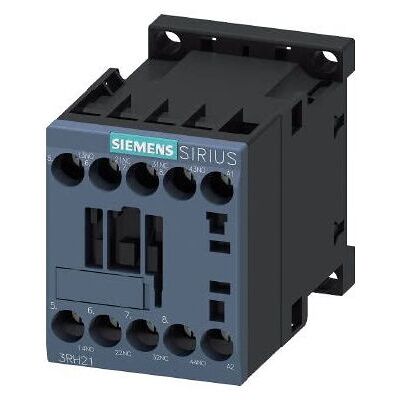 Relè ausiliario Siemens - 24V CA, 2 NO + 2 NC, S00 Relè ausiliario Siemens - 24V CA, 2 NO + 2 NC, S00