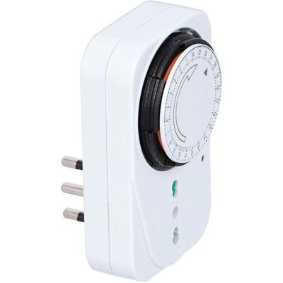 Timer Programmabile 24 Ore - Interruttore con Presa Timer Programmabile 24 Ore - Interruttore con Presa