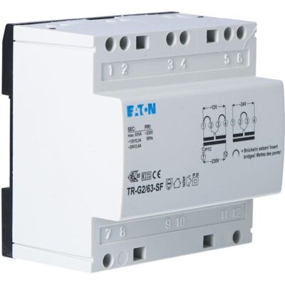 Trasformatore Eaton - 230V 12-24V AC 5,2-2,6A - Sicurezza Edificio Trasformatore Eaton - 230V 12-24V AC 5,2-2,6A - Sicurezza Edificio
