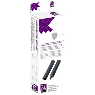 TRU Components T1904CA049 Gaine termoretraibile con colla nera - Gaine termoretraibile TRU Components T1904CA049 Gaine termoretraibile con colla nera - Gaine termoretraibile