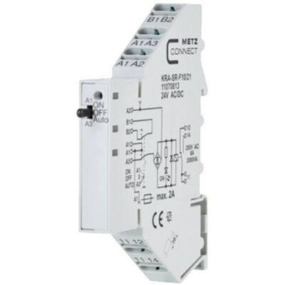 Metz Modulo D'Accoppiamento, 24, 24 V/ac, V/dc (max) 1 Scambio 11070813 1 Pz. Metz Modulo D'Accoppiamento, 24, 24 V/ac, V/dc (max) 1 Scambio 11070813 1 Pz.