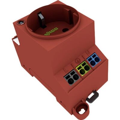 WAGO 709-583 Presa elettrica - Rosso, Connessione doppia, LED WAGO 709-583 Presa elettrica - Rosso, Connessione doppia, LED