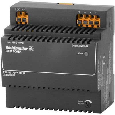 WEIDMULLER - Weidmüller 2580260000 Alimentatore Switching 24 V/dc 4 A 96 W Contenuto 1 Pz. WEIDMULLER - Weidmüller 2580260000 Alimentatore Switching 24 V/dc 4 A 96 W Contenuto 1 Pz.