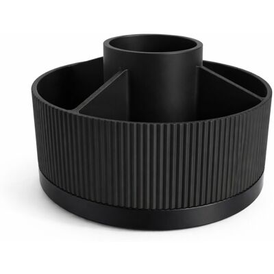 OEM Organizer Da Scrivania Girevole Nero Con 5 Scomparti Per Penne E Accessori OEM Organizer Da Scrivania Girevole Nero Con 5 Scomparti Per Penne E Accessori