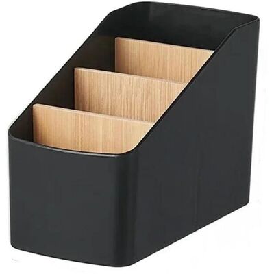 ARNAULT Organizer Da Scrivania, Portatelecomando Tv, Organizer Da Scrivania Rimovibile A 4 Scomparti Per Riporre Penne E Post-it Multifunzionali, Nero ARNAULT Organizer Da Scrivania, Portatelecomando Tv, Organizer Da Scrivania Rimovibile A 4 Scomparti Per Riporre Penne E Post-it Multifunzionali, Nero