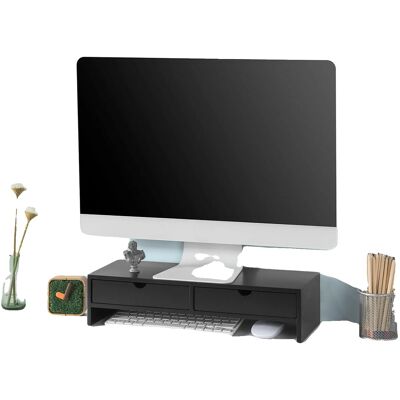 OEM Supporto Per Monitor, Design Ergonomico, Salvaspazio, Nero OEM Supporto Per Monitor, Design Ergonomico, Salvaspazio, Nero