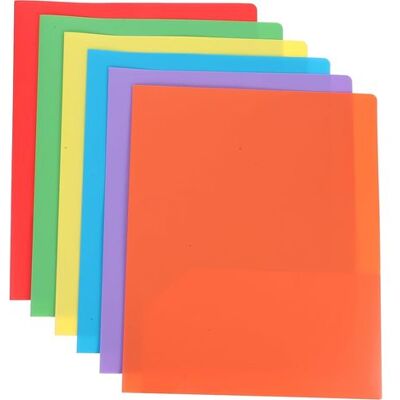 OEM Set Di 6 Cartelle Portadocumenti In Pp Formato A4 Con 2 Tasche E Doppia Chiusura, Resistenti All'acqua, Ideali Per L'Organizzazione In Ufficio E Per La Gestione Dei Progetti. OEM Set Di 6 Cartelle Portadocumenti In Pp Formato A4 Con 2 Tasche E Doppia Chiusura, Resistenti All'acqua, Ideali Per L'Organizzazione In Ufficio E Per La Gestione Dei Progetti.