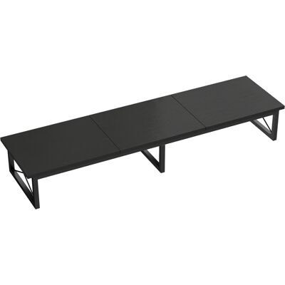 GIORDANOSHOP Supporto Monitor Da Scrivania 114x30x16,5 Cm Rialzo In Legno E Metallo Nero GIORDANOSHOP Supporto Monitor Da Scrivania 114x30x16,5 Cm Rialzo In Legno E Metallo Nero