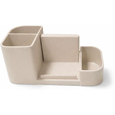 OEM Organizer Da Scrivania Beige Con Supporto Per Telefono E Contenitore Per Piccoli Oggetti. OEM Organizer Da Scrivania Beige Con Supporto Per Telefono E Contenitore Per Piccoli Oggetti.