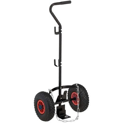 RELAXDAYS Carrello Per Bombole Di Gas, Per Bombole Da 3 & 5 Kg, In Acciaio, Nero/rosso, Con Ruote Pneumatiche RELAXDAYS Carrello Per Bombole Di Gas, Per Bombole Da 3 & 5 Kg, In Acciaio, Nero/rosso, Con Ruote Pneumatiche