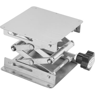 COOCHEER Piattaforma Elevatrice In Acciaio Inox Per Uso Laboratorio, Supporto A Forbice, 100 X 100 Mm COOCHEER Piattaforma Elevatrice In Acciaio Inox Per Uso Laboratorio, Supporto A Forbice, 100 X 100 Mm