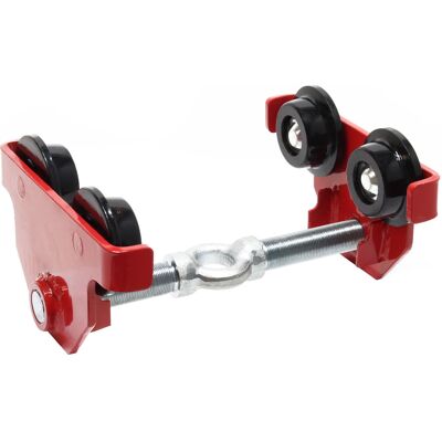 WILTEC Carrello Porta Paranco A Spinta Portata 500 Kg Larghezza Flangia 45-220 Mm Regolabile In Continuo WILTEC Carrello Porta Paranco A Spinta Portata 500 Kg Larghezza Flangia 45-220 Mm Regolabile In Continuo