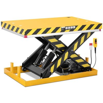 HELLOSHOP26 Tavolo Elevatore Elettrico Professionale 380 Volt 2000 Kg Acciaio Giallo 140010061 HELLOSHOP26 Tavolo Elevatore Elettrico Professionale 380 Volt 2000 Kg Acciaio Giallo 140010061