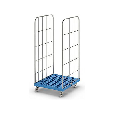 CERTEO - Kaiserkraft Rollcontainer Modular Pianale In Plastica Con CERTEO - Kaiserkraft Rollcontainer Modular Pianale In Plastica Con