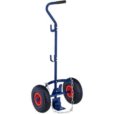RELAXDAYS Carrello Per Bombole Gas 3/5 Kg, Ruote Pneumatiche, Acciaio, Blu/rosso RELAXDAYS Carrello Per Bombole Gas 3/5 Kg, Ruote Pneumatiche, Acciaio, Blu/rosso
