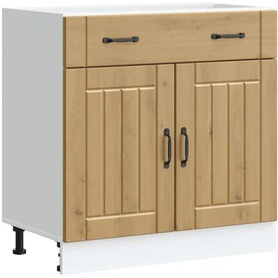 HELLOSHOP26 Mobile Da Cucina Lucca 80 X 46 X 81,5 Cm Ampio Spazio Contenitivo Piedini Regolabili Stile Rovere Lavorato A Mano 020050101 HELLOSHOP26 Mobile Da Cucina Lucca 80 X 46 X 81,5 Cm Ampio Spazio Contenitivo Piedini Regolabili Stile Rovere Lavorato A Mano 020050101