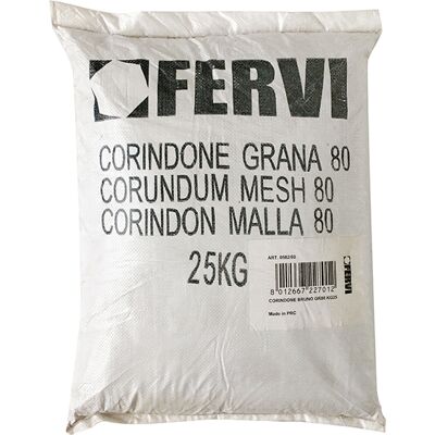 FERVI - Graniglia Sacco Da 25 Kg Di Corindone Grana 80 Per Sabbiatrice 0582/80 FERVI - Graniglia Sacco Da 25 Kg Di Corindone Grana 80 Per Sabbiatrice 0582/80