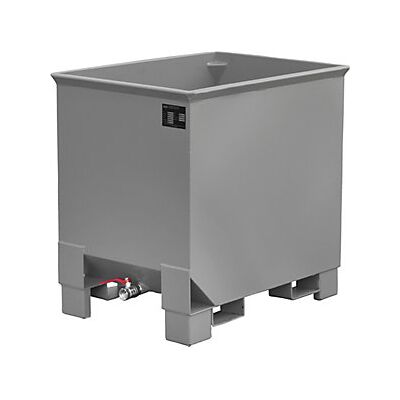 EUROKRAFT - Pro CS - Grigio topo - 0.3m³ - Contenitore di trucioli EUROKRAFT - Pro CS - Grigio topo - 0.3m³ - Contenitore di trucioli
