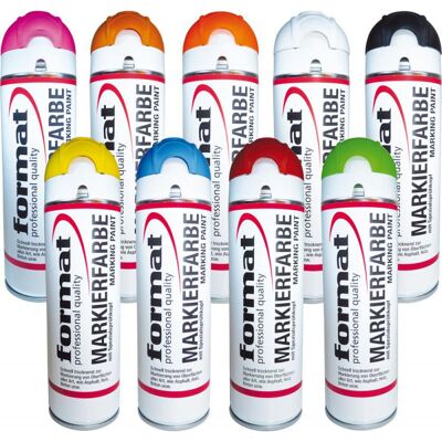 FORMAT Fluo Green 500 Ml Fluo Construction Contraggio Di Aerosol FORMAT Fluo Green 500 Ml Fluo Construction Contraggio Di Aerosol