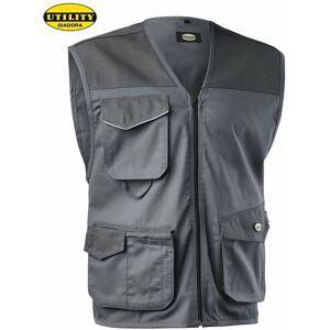Diadora Gilet Multitasche Mover Grigio Acciaio - 702.160302 - Size M Diadora Gilet Multitasche Mover Grigio Acciaio - 702.160302 - Size M