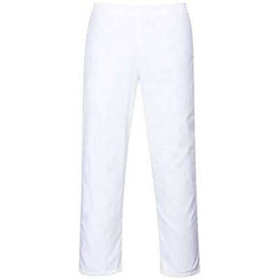 Portwest Pantaloni Bianchi Da Panettiere Bianco M Portwest Pantaloni Bianchi Da Panettiere Bianco M