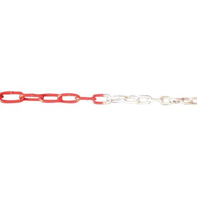 Catenella di Barriera Generica - 25m, 6mm, Plastica - Rosso/Bianco Catenella di Barriera Generica - 25m, 6mm, Plastica - Rosso/Bianco