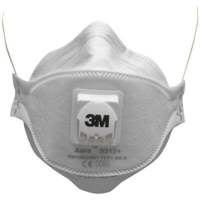 3M Maschera Antipolvere Aura Ffp3 Nr D Confort Pieghevole Confezione Da 20 - K933 Senza Valvola 3M Maschera Antipolvere Aura Ffp3 Nr D Confort Pieghevole Confezione Da 20 - K933 Senza Valvola