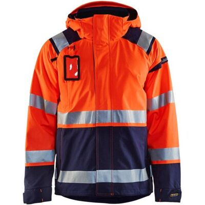 BLAKLADER Giacca Da Lavoro Hardshell Stretch 2d Alta Visibilità 4987 - Arancione Fluorescente/nero 5xl BLAKLADER Giacca Da Lavoro Hardshell Stretch 2d Alta Visibilità 4987 - Arancione Fluorescente/nero 5xl