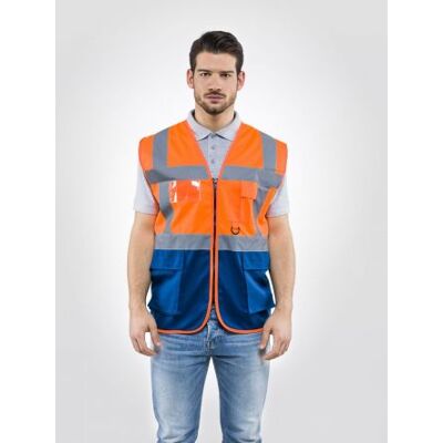MARCA Gilet Alta Visibilit Arancio/blu Tg. Xxl MARCA Gilet Alta Visibilit Arancio/blu Tg. Xxl