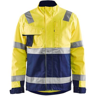 BLAKLADER Giacca Da Lavoro Ad Alta Visibilità 4064 - Giallo Fluorescente / Blu Navy Xxl BLAKLADER Giacca Da Lavoro Ad Alta Visibilità 4064 - Giallo Fluorescente / Blu Navy Xxl