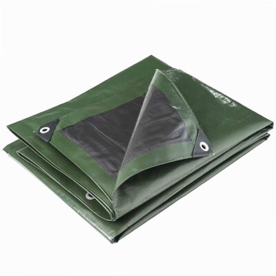 WERKA PRO Telo Multifunzionale Nero E Verde 240 G/m2 2 X 3 M WERKA PRO Telo Multifunzionale Nero E Verde 240 G/m2 2 X 3 M