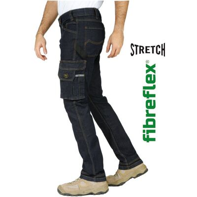 Rica Lewis 5429943 Joba1 Jeans Da Lavoro Multitasche Stretch Regular Comfort 98% Cotone 2% Elastan Colore Denim Blu Rica Lewis 5429943 Joba1 Jeans Da Lavoro Multitasche Stretch Regular Comfort 98% Cotone 2% Elastan Colore Denim Blu